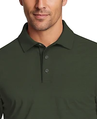 Pga Tour Men's Fine Line Long-Sleeve Polo Shirt