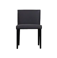 Rigel Full-Grain Leather Dining Chair, Gray (Set of 2