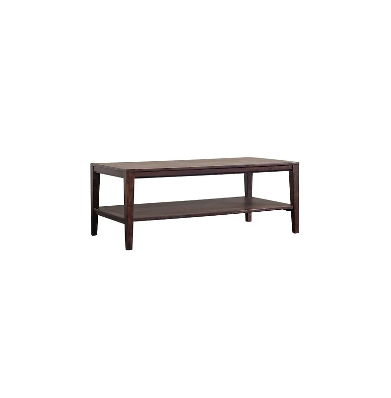 Porter Designs Fall River Solid Sheesham Wood Coffee Table, Gray