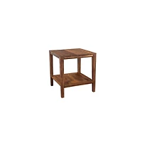 Porter Designs Fall River Solid Sheesham Wood End Table