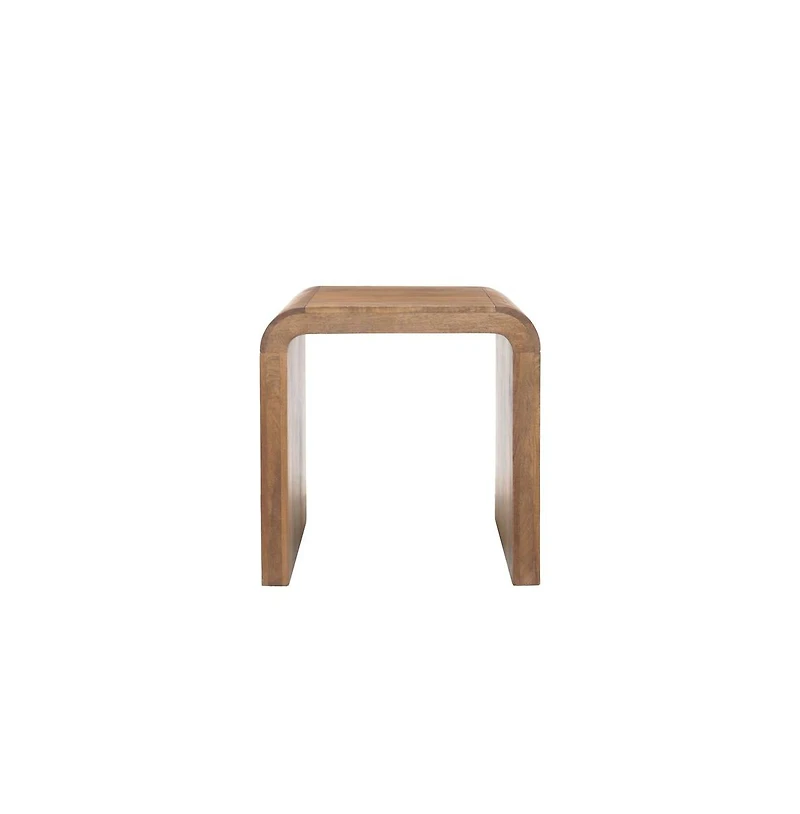 Porter Design Palencia Solid Mango Wood End Table, Natural