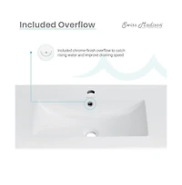 Cannes 48 Single, Two Doors, Three Drawers, Bathroom Vanity