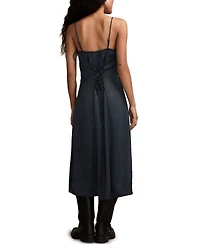 Lucky Brand Women's Sparkle Sleeveless Midi Dress