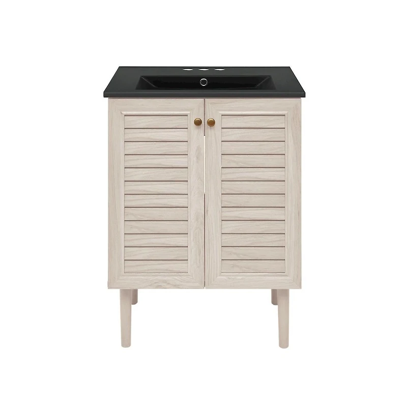 Swiss Madison 24" Freestanding Bathroom Vanity in Oak