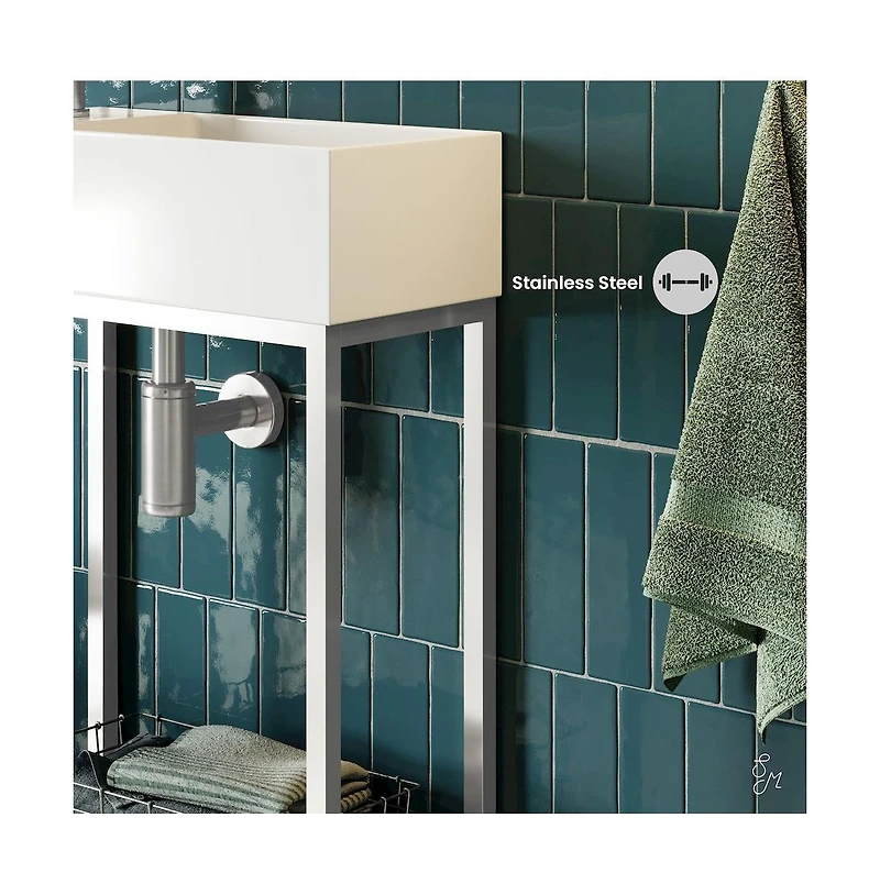 Swiss Madison Pierre Single, Freestanding, Open Shelf