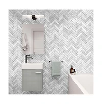 Swiss Madison Colmer 18 Single, Brushed Gray, One Cabinet, Bathroom Vanity