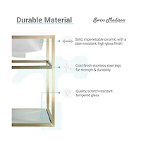 Swiss Madison Pierre Single, Open Shelf