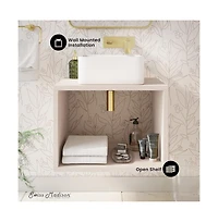 Swiss MadisonConcorde 24'' Wall-Hung Vanity In White Oak