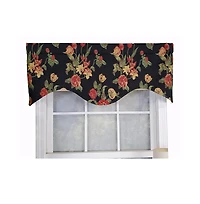 Rlf Home Luxurious Modern Design Classic Garland Regal Style Window Valance 50" x 17" Gold