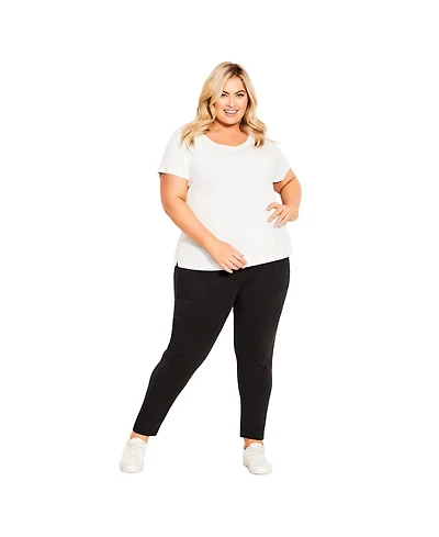 Avenue Women's Contrast Pocket Knit Pant