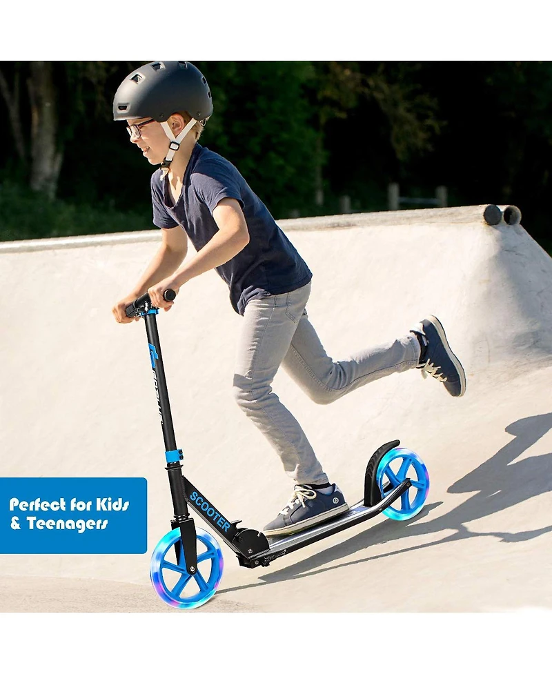 Portable Folding Sports Kick Scooter with Led Wheels