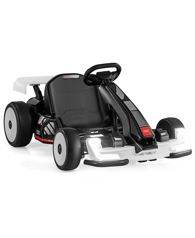 24V Kids Go Kart Licensed Audi Adjustable Ride on Racing Toy with Horn