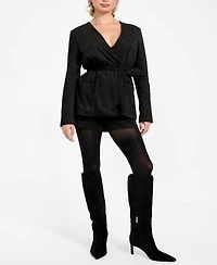 Guess Women's Mila Belted Long-Sleeve Blazer