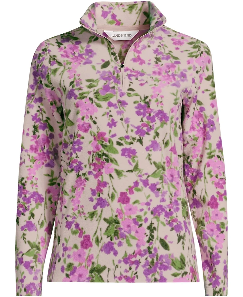 Lands' End Women's Petite Anyweather Fleece Quarter Zip Pullover