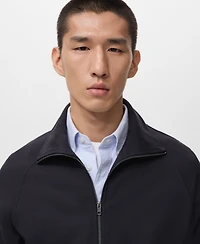 Mango Men's Regular-Fit Zip-Up Hoodie