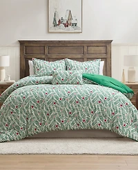 Hallmark Green Branches Holiday 3-Pc. Comforter Set, Twin/Twin Xl