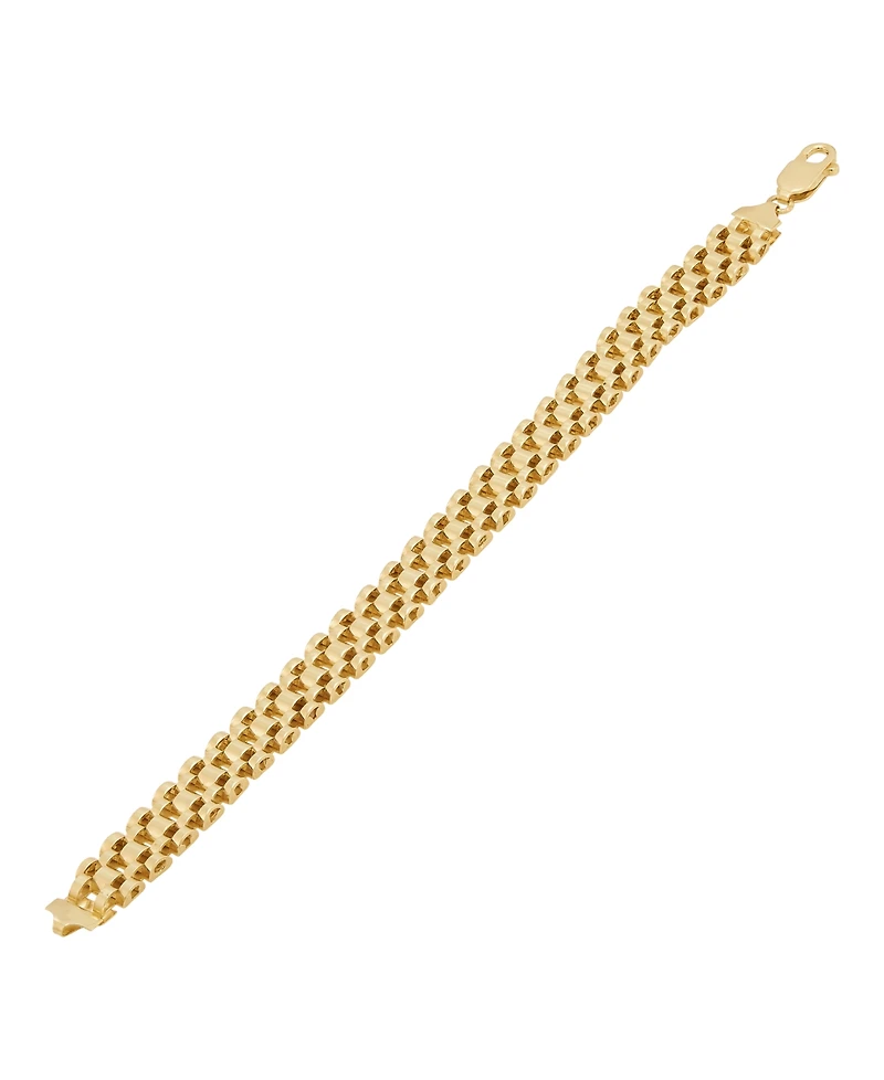 Macy's Men's Chain Bracelet in 18k Gold-Plated Sterling Silver