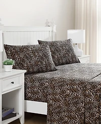 Beatrice Home Fashions Whimsical Printed Microfiber 3-Pc. Sheet Set, Twin