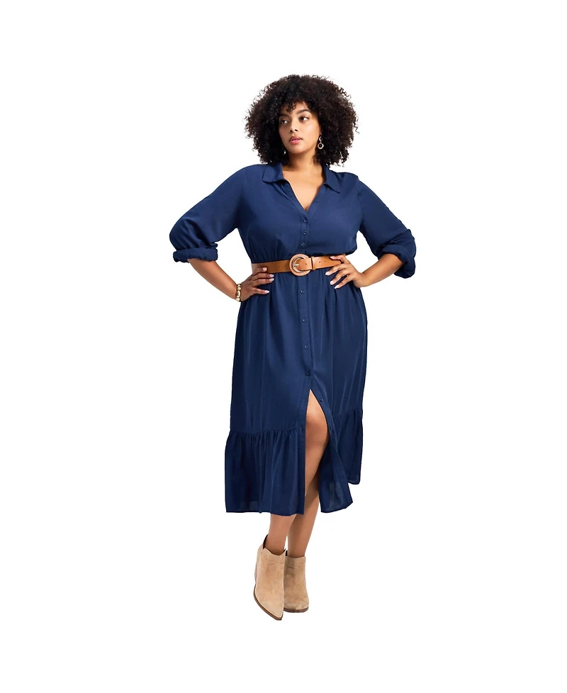 Avenue Women's Averie Shirtdress With Belt