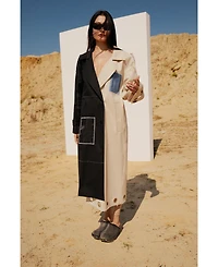 Pcfg Women's Free Heaven Multicolor Trenchcoat