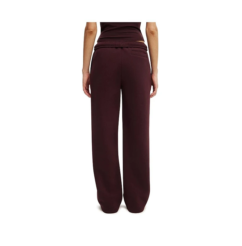 Cotton On Women's Active Plush Essential Straight Leg Sweatpant