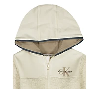 Calvin Klein Baby Boys T-Shirt, Hoodie and Pants, 3-Piece Set