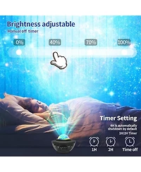 Cowin Star Projector Galaxy Light Multiple Colors with Remote & Bluetooth Speaker