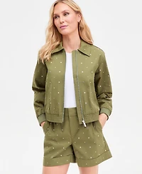 I.n.c. International Concepts Women's Studded Utility Jacket, Macy's Exclusive