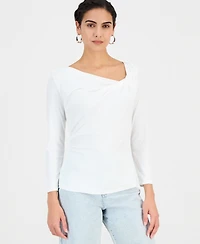 I.n.c. International Concepts Women's Draped Cowl-Neck Top, Macy's Exclusive