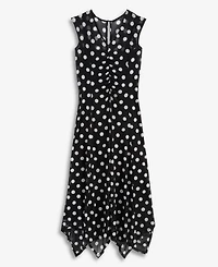 I.n.c. International Concepts Women's Printed V-Neck Midi Dress, Macy's Exclusive