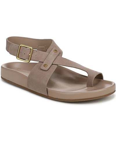 Franco Sarto Women's Blair Toe Loop Round Flat Sandals