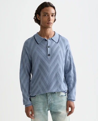 Scotch & Soda Men's Structure Long Sleeve Sweater