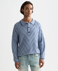 Scotch & Soda Men's Structure Long Sleeve Sweater