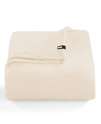 Tommy Hilfiger Solid Plush Blanket, Full/Queen