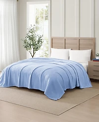 Tommy Hilfiger Solid Plush Blanket, Twin