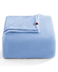 Tommy Hilfiger Solid Plush Blanket