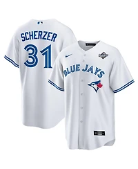 Nike Men's Max Scherzer White Toronto Blue Jays 2025 World Series Home Replica Player Jersey