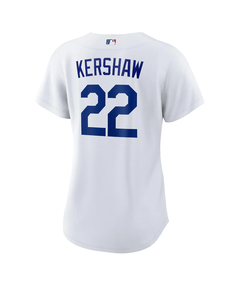 Nike Women's Clayton Kershaw White Los Angeles Dodgers 2025 World Series Home Replica Player Jersey