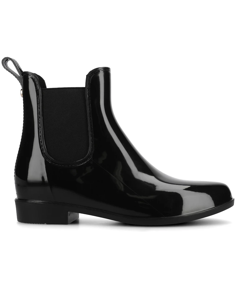 Journee Women's Drizzle Waterproof Round Toe Rain Comfort Ankle Boots