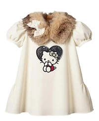 Kate Mack Girls Hello Kitty Round Neck Dress