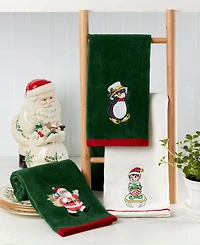 Lenox Holiday Elf, Santa Penguin Cotton Kitchen Towels, Set of 3