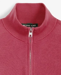 Michael Kors Men's Mouline Texture Quarter-Zip Sweater