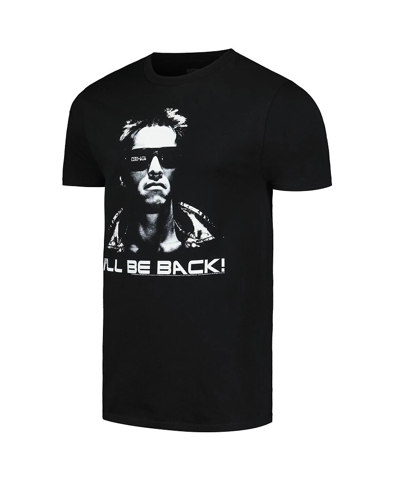 American Classics Men's and Women's Black Terminator I'll Be Back Graphic T-Shirt