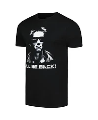 American Classics Men's and Women's Black Terminator I'll Be Back Graphic T-Shirt
