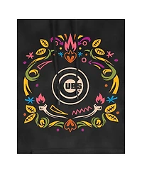 New Era Women's Black Chicago Cubs Dia de Muertos Mineral Wash Hoodie Sweatshirt