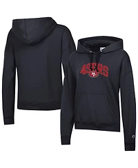Champion Women's Black San Francisco 49ers Powerblend Hoodie