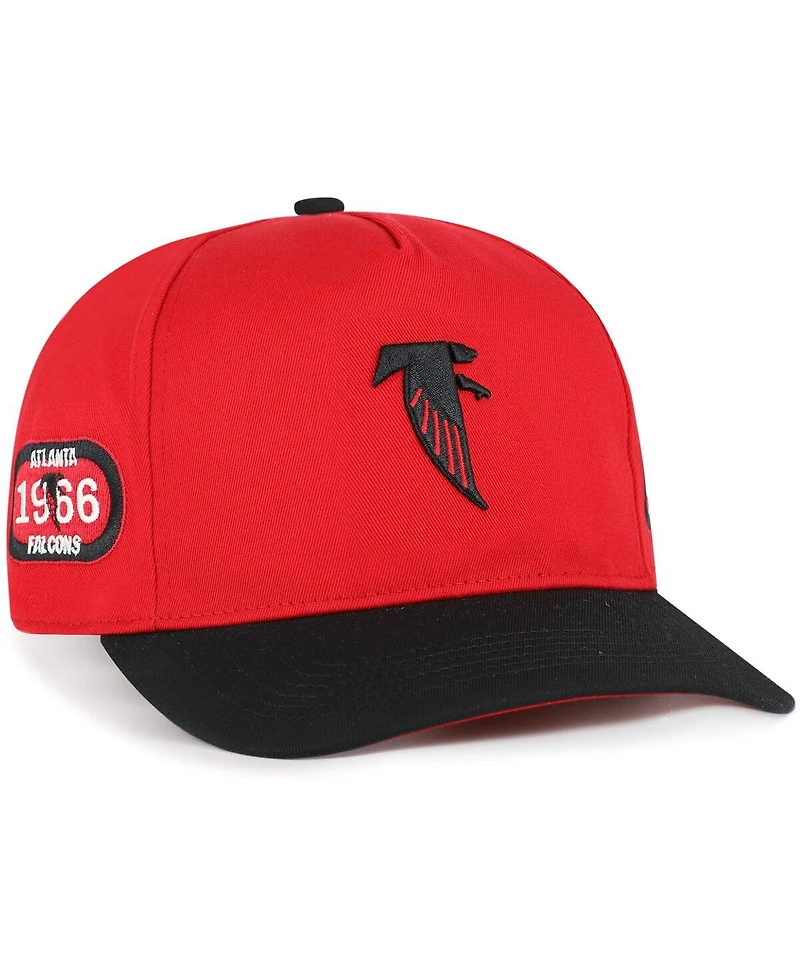 '47 Brand Men's Red/Black Atlanta Falcons 1966 Throwback Collection Sure Shot Hitch Adjustable Hat