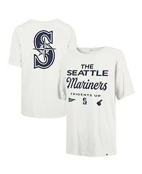 '47 Brand Women's White Seattle Mariners Show Off Boyfriend T-Shirt