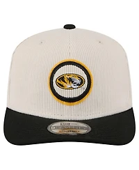 New Era Men's Cream/Black Missouri Tigers Loyal Corduroy 9SEVENTY Adjustable Hat