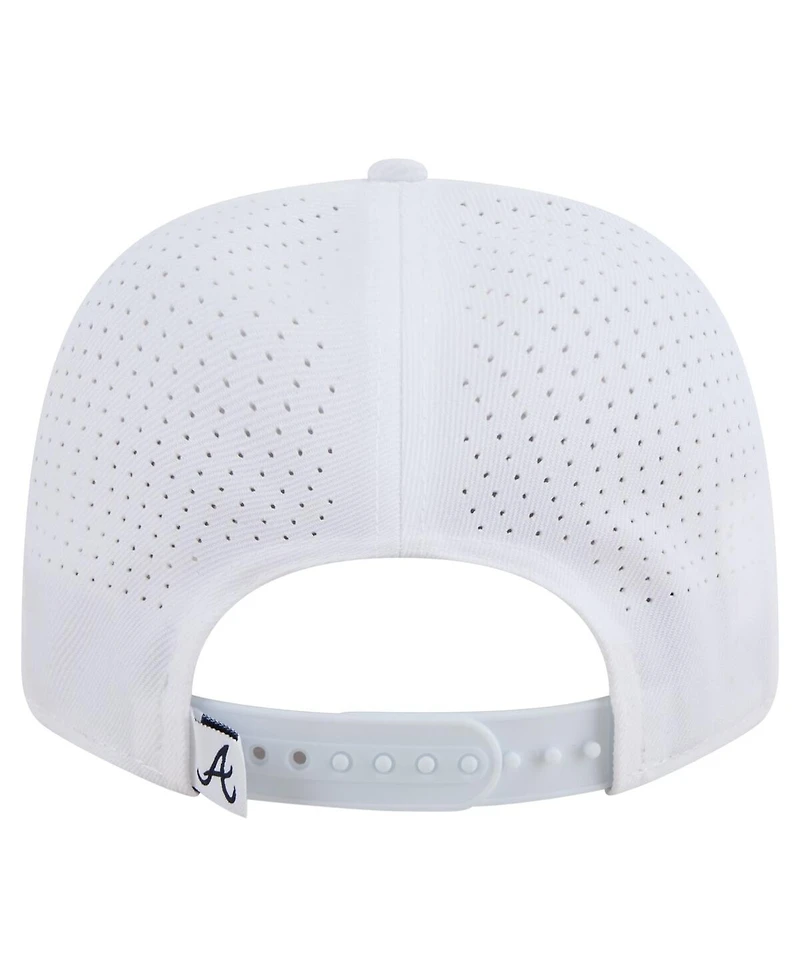 New Era Men's White Atlanta Braves Coolera 9SEVENTY Adjustable Hat